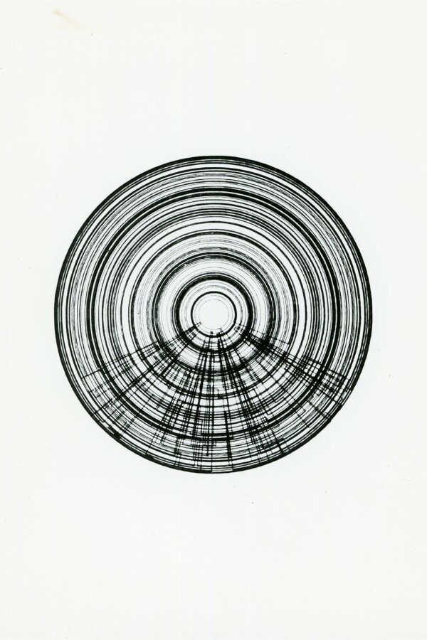 Georg Nees + computer, (1966)